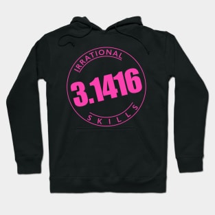 90s style Pi 3.1416 Hot Pink Hoodie